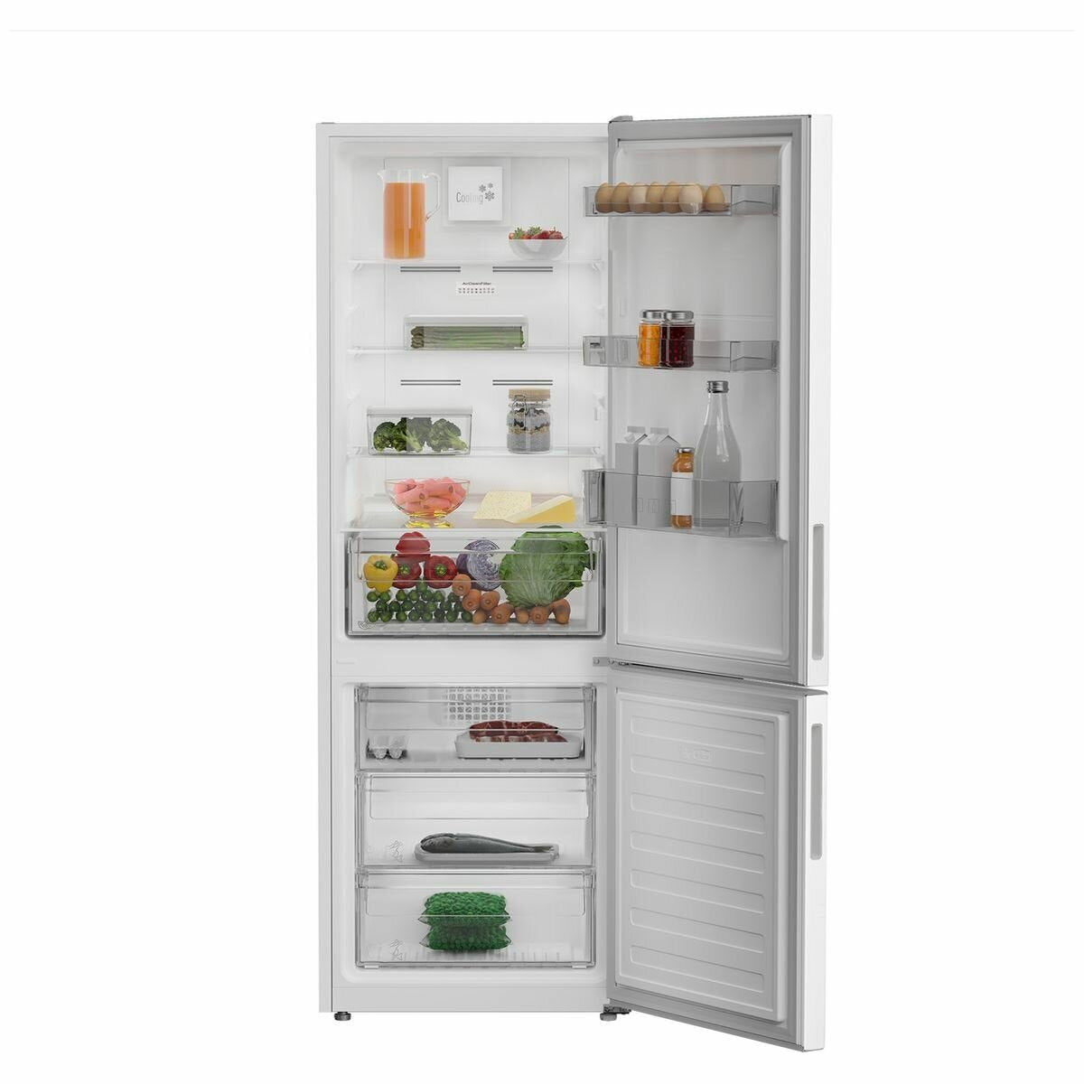 Altus 323L Bottom Mount Fridge Freezer White ABM335W 3 years warranty