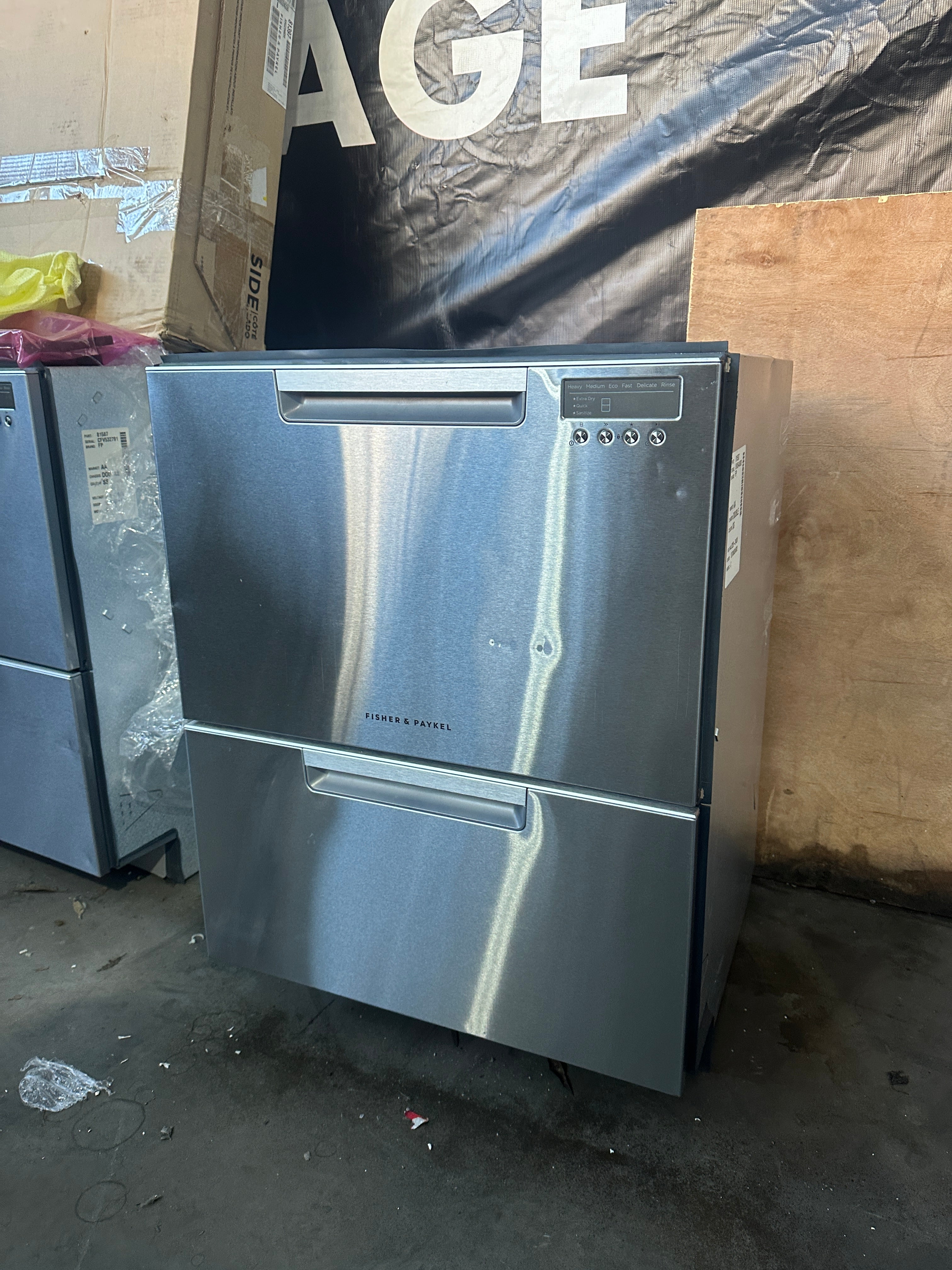 NEW Fisher Paykel 60cm EZKleen BuiltIn Double DishDrawer